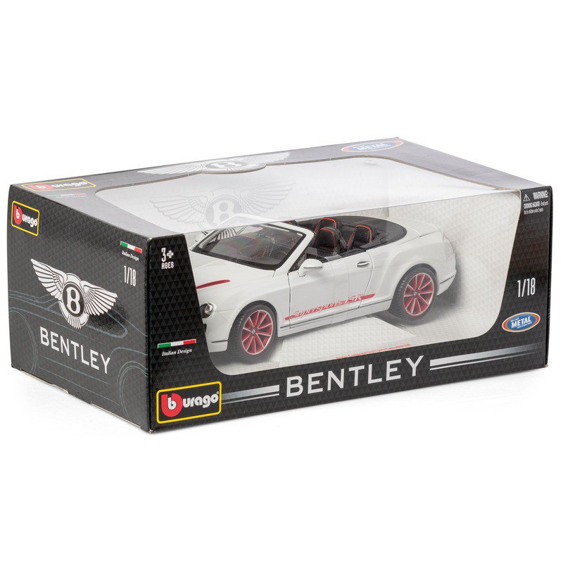 Машина Bentley Continental Supersport Convertible, металлическая, 1:18  